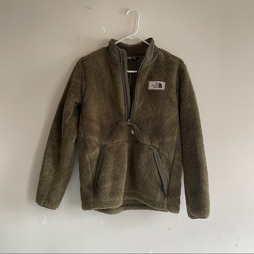 The North Face Olive Fleece Campshire Pullover